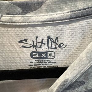 Salt Life SLX Gray Camo long sleeve Tee